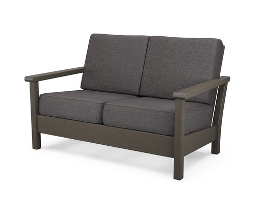 POLYWOOD Harbour Deep Seating Loveseat in Vintage Coffee / Ash Charcoal image