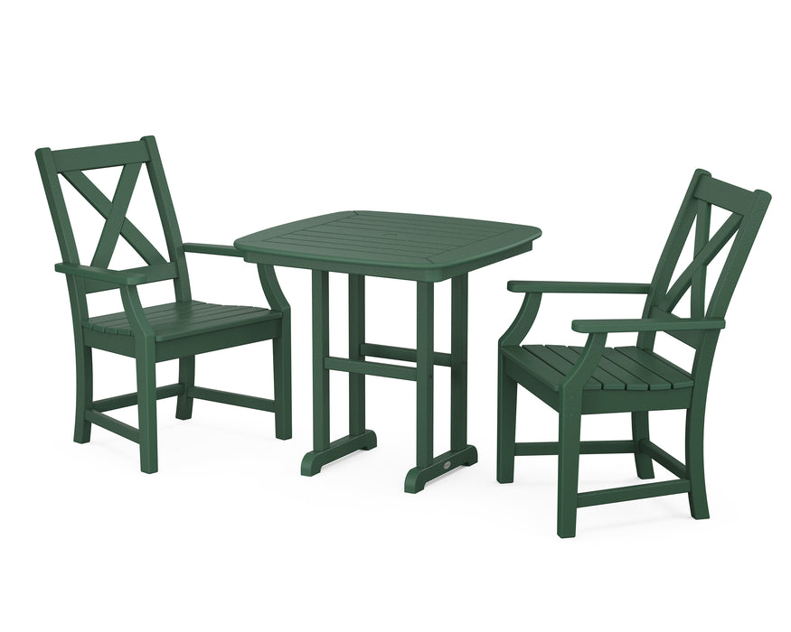 POLYWOOD Braxton 3-Piece Dining Set in Green