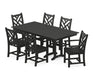 POLYWOOD Chippendale 7-Piece Farmhouse Dining Set in Black image