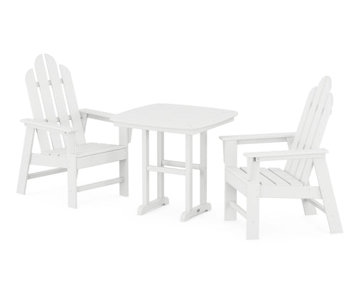 POLYWOOD Long Island 3-Piece Dining Set in White image