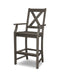 POLYWOOD Braxton Bar Arm Chair in Vintage Coffee image