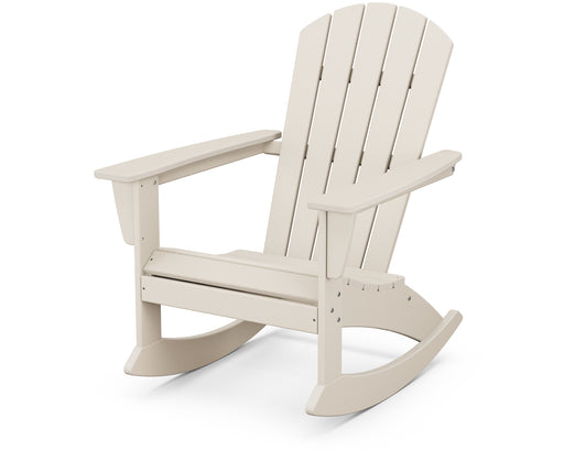 POLYWOOD Nautical Adirondack Rocking Chair in Sand image