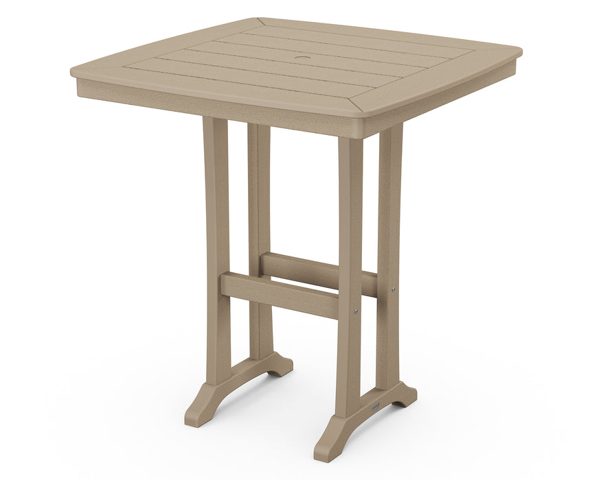 POLYWOOD Nautical Trestle 37" Bar Table in Vintage Sahara image