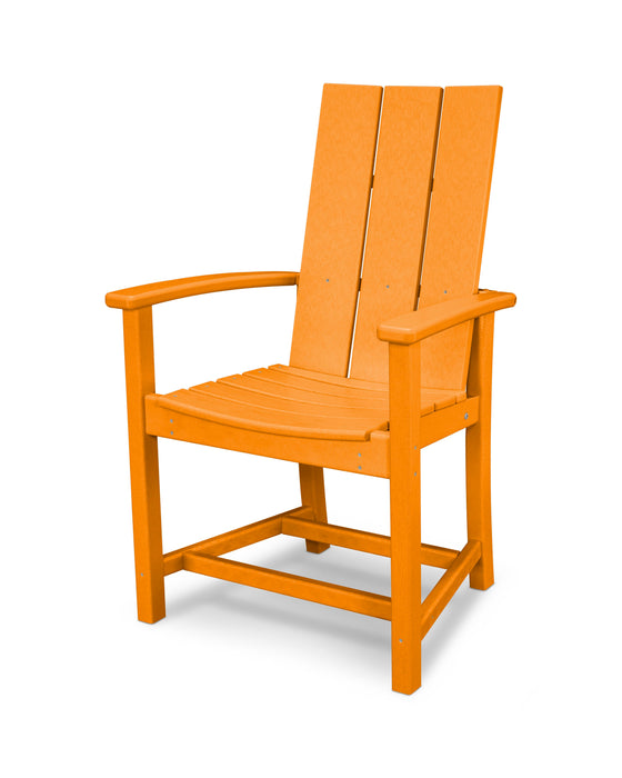 POLYWOOD Modern Adirondack Dining Chair in Tangerine image