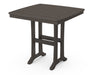 POLYWOOD Nautical Trestle 37" Counter Table in Vintage Coffee image