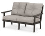 POLYWOOD Lakeside Deep Seating Loveseat in Vintage Coffee / Weathered Tweed image