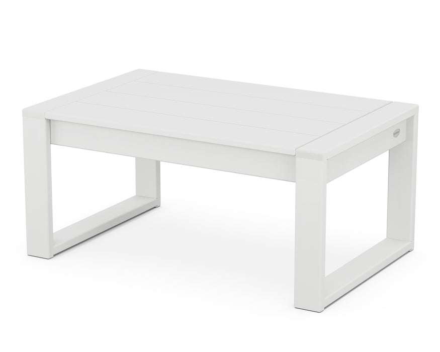 POLYWOOD EDGE Coffee Table in White