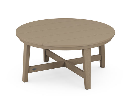 POLYWOOD Newport 36" Round Coffee Table in Vintage Sahara image