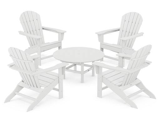 POLYWOOD South Beach 5-Piece Conversation Group in White image