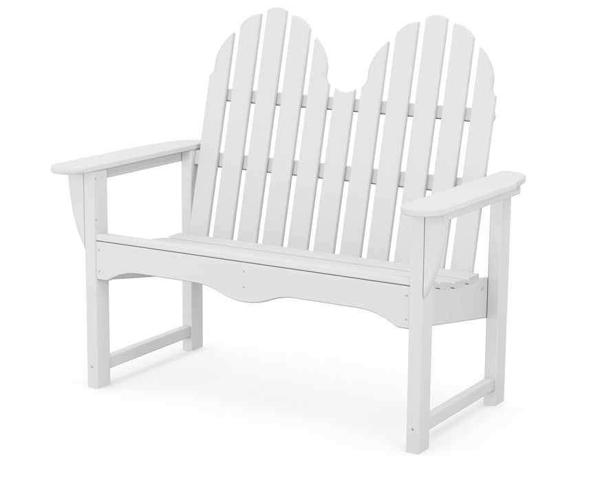 POLYWOOD Classic Adirondack 48" Bench in White