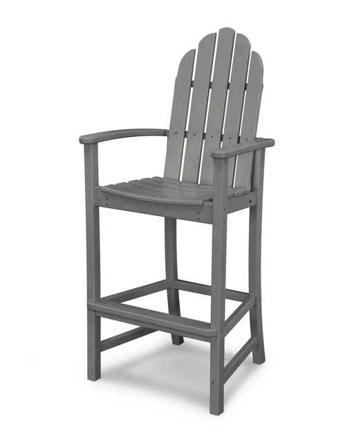 POLYWOOD Classic Adirondack Bar Chair in Slate Grey image