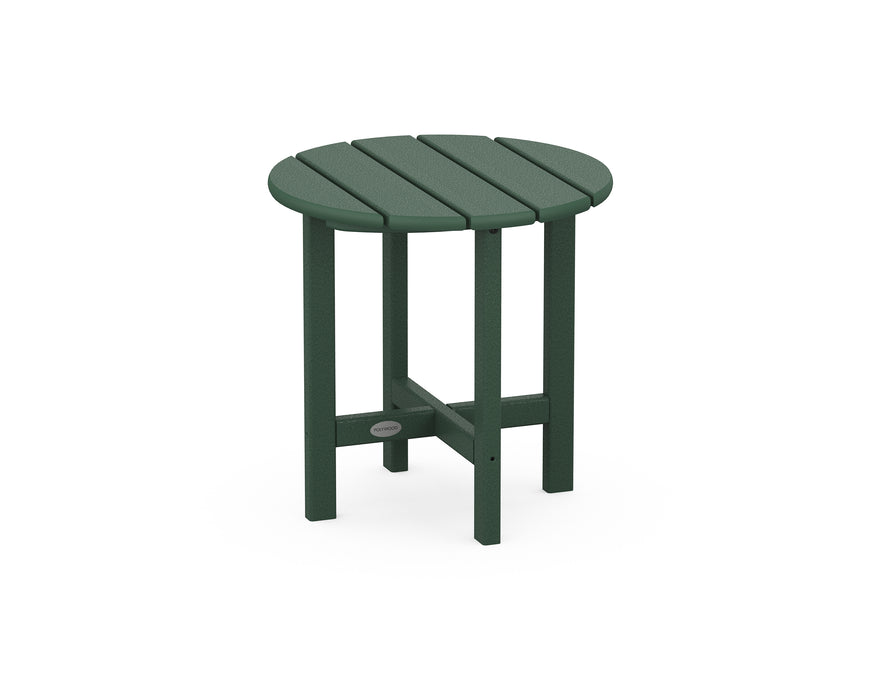 POLYWOOD Round 18" Side Table in Green image