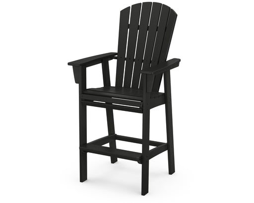 POLYWOOD Nautical Curveback Adirondack Bar Chair in Black image