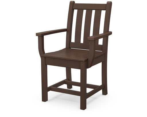 POLYWOOD Traditional Garden Dining Arm Chair in Mahogany image