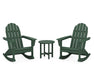 POLYWOOD Vineyard 3-Piece Adirondack Rocking Chair Set in Green image