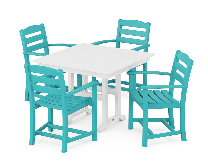 POLYWOOD La Casa Cafe 5-Piece Farmhouse Dining Set in Aruba