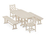 POLYWOOD Chippendale 5-Piece Dining Set with Benches in Sand image