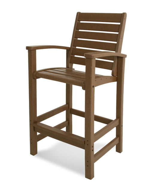 POLYWOOD Signature Bar Chair in Teak image