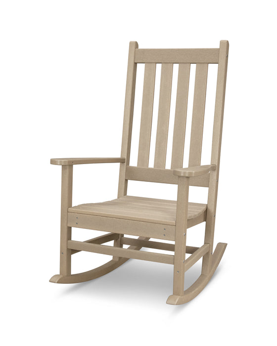 POLYWOOD Vineyard Porch Rocking Chair in Vintage Sahara