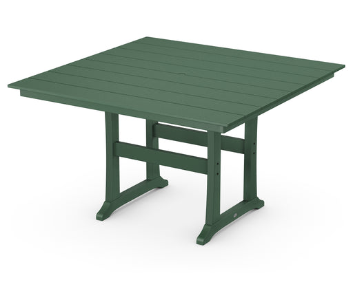 POLYWOOD Farmhouse Trestle 59" Counter Table in Green image