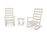 POLYWOOD Shaker 3-Piece Porch Rocking Chair Set in Sand image