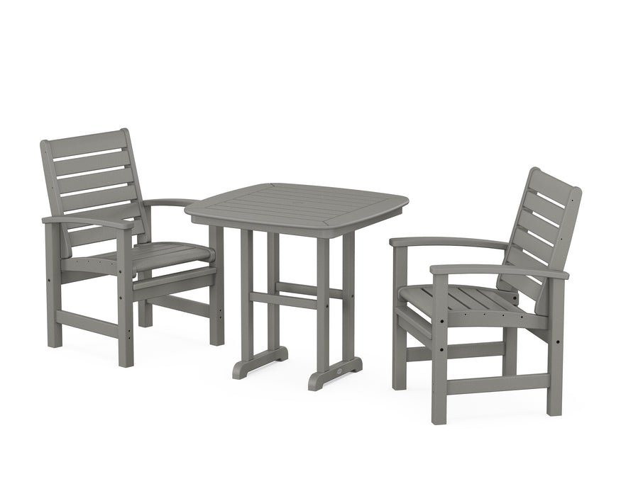 POLYWOOD Signature 3-Piece Dining Set in Slate Grey image