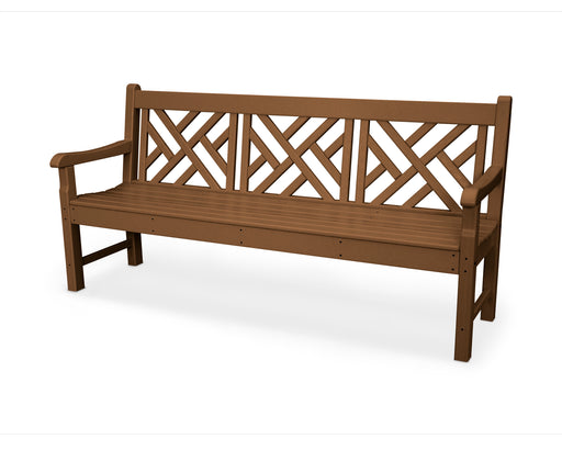 POLYWOOD Rockford 72" Chippendale Bench in Teak image