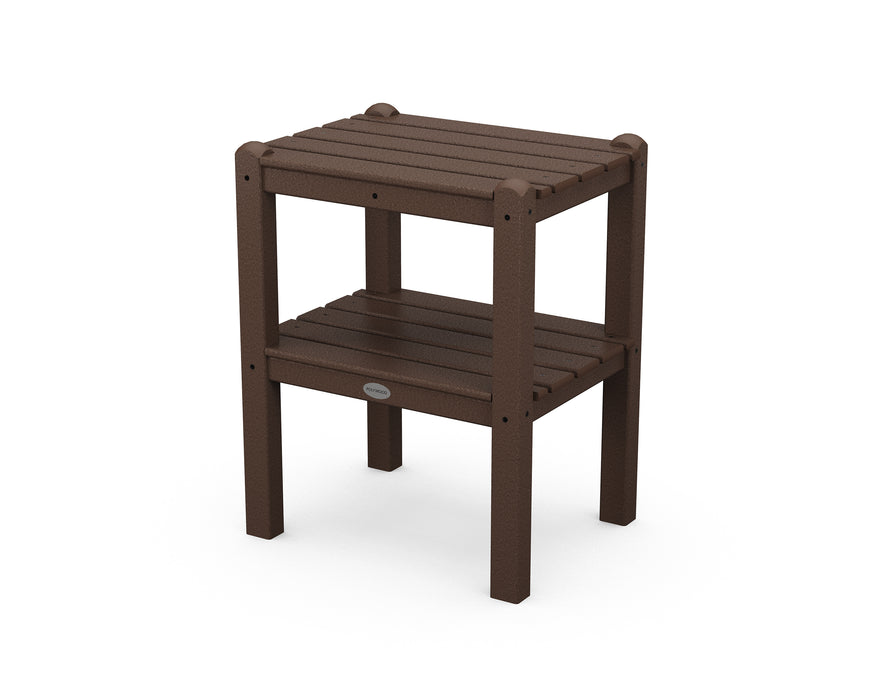 POLYWOOD Two Shelf Side Table in Mahogany image