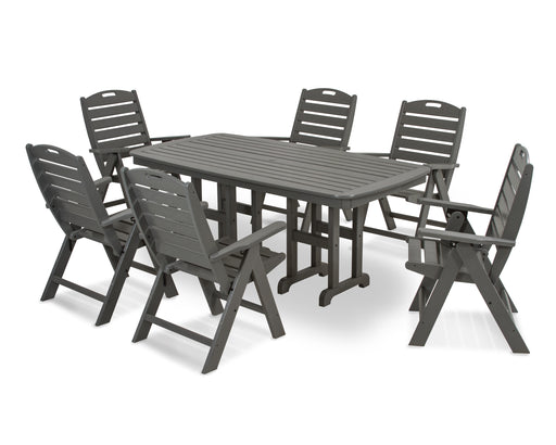 POLYWOOD Nautical 7-Piece Dining Set in Slate Grey image