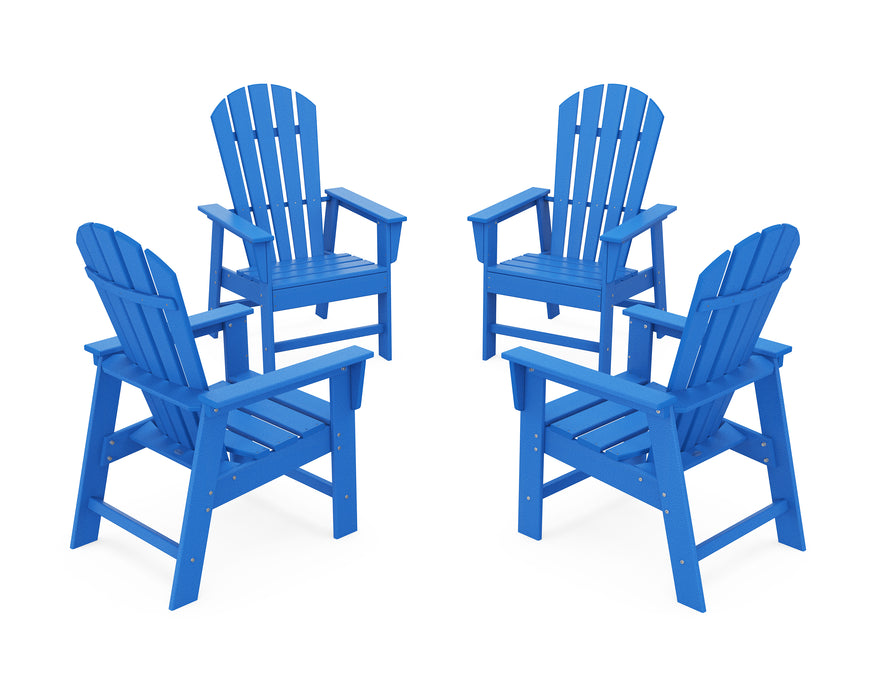 POLYWOOD 4-Piece South Beach Casual Chair Conversation Set in Pacific Blue image