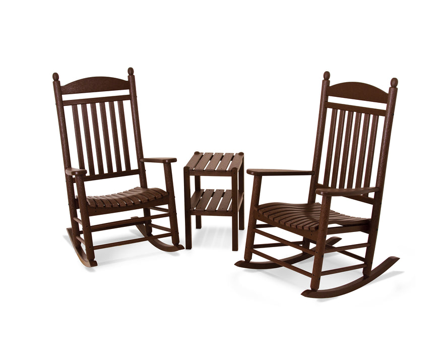 POLYWOOD Jefferson 3-Piece Rocker Set in Mahogany image