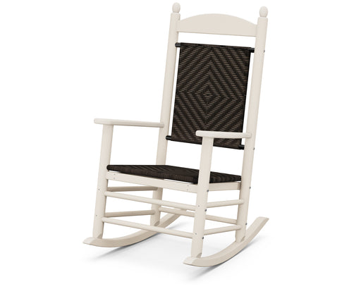 POLYWOOD Jefferson Woven Rocking Chair in Sand / Cahaba image