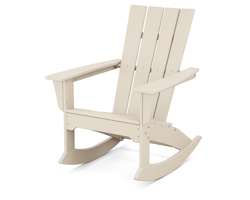POLYWOOD Quattro Adirondack Rocking Chair in Sand