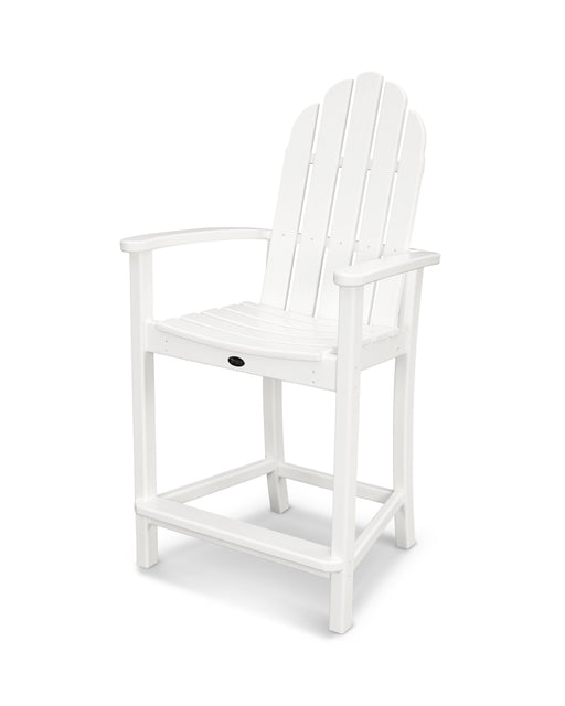 POLYWOOD Classic Adirondack Counter Chair in White image