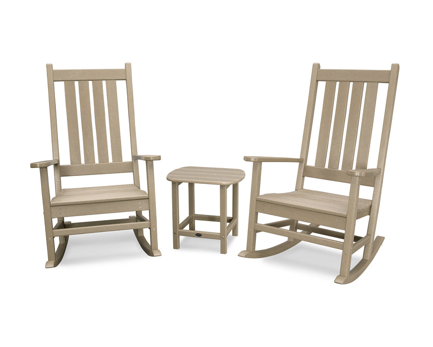 POLYWOOD Vineyard 3-Piece Rocking Set in Vintage Sahara