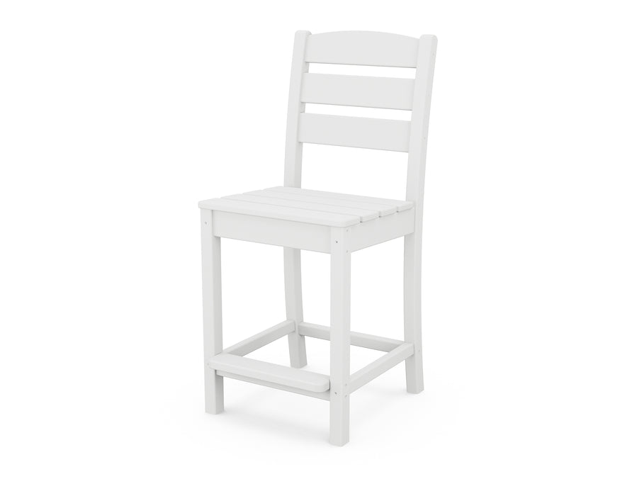 POLYWOOD Lakeside Counter Side Chair in White image
