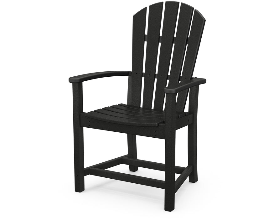 POLYWOOD Palm Coast Upright Adirondack Chair in Black