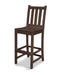 POLYWOOD Traditional Garden Bar Side Chair in Mahogany image