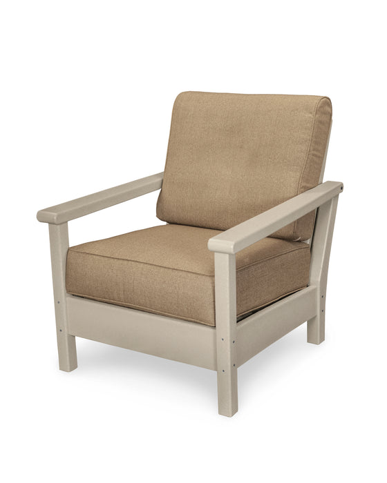 POLYWOOD Harbour Deep Seating Chair in Sand / Sesame