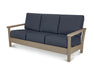 POLYWOOD Harbour Deep Seating Sofa in Vintage Sahara / Sancy Denim image