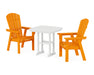 POLYWOOD Nautical Adirondack 3-Piece Dining Set in Tangerine image