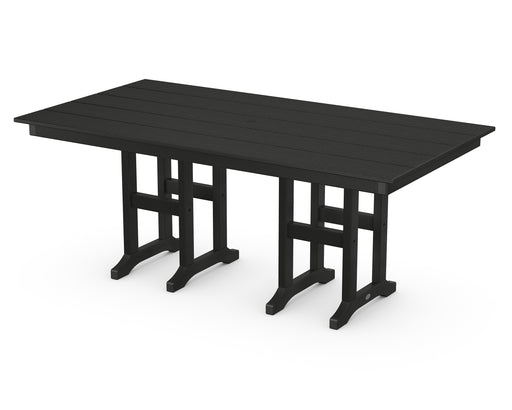 POLYWOOD Farmhouse 37" x 72" Dining Table in Black image