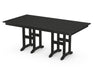 POLYWOOD Farmhouse 37" x 72" Dining Table in Black image