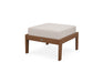POLYWOOD Lakeside Deep Seating Ottoman in Teak / Dune Burlap image
