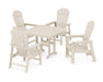 POLYWOOD South Beach 5-Piece Farmhouse Dining Set in Sand image