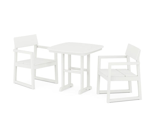 POLYWOOD EDGE 3-Piece Dining Set in Vintage White image