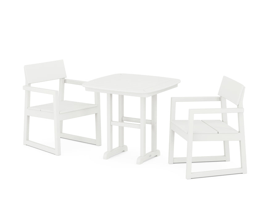 POLYWOOD EDGE 3-Piece Dining Set in Vintage White image