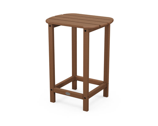 POLYWOOD South Beach 26" Counter Side Table in Teak image