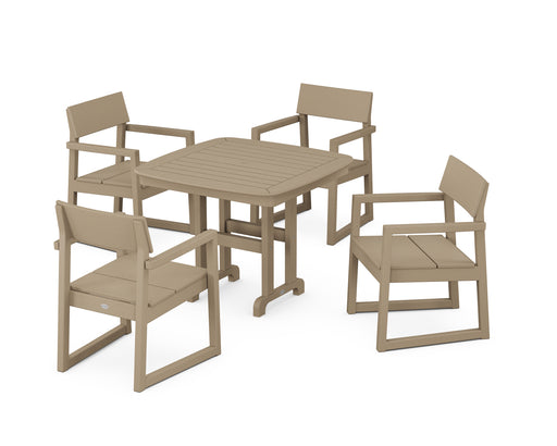 POLYWOOD EDGE 5-Piece Dining Set in Vintage Sahara image