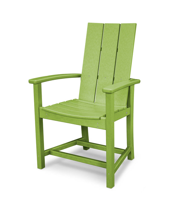 POLYWOOD Modern Adirondack Dining Chair in Lime